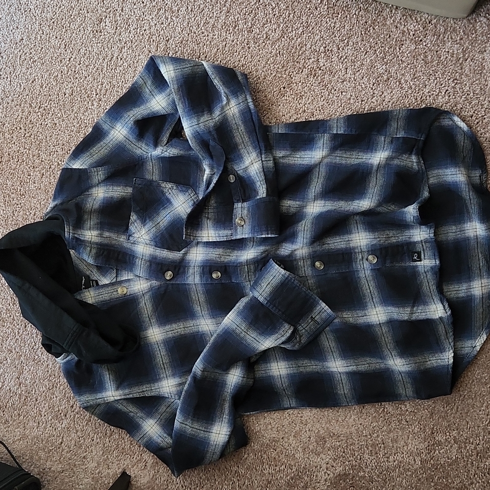 Hooded Flannel Shirt